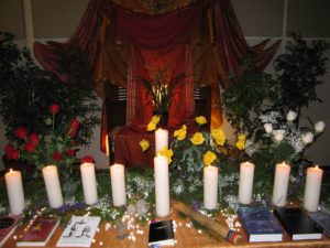 Ceremonia jedności rytuałów religijnych - oltarz